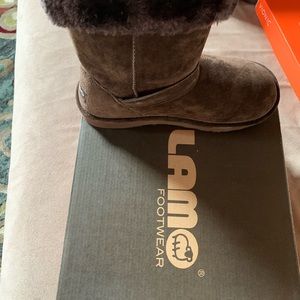 Winter fur lined boots mid calf length